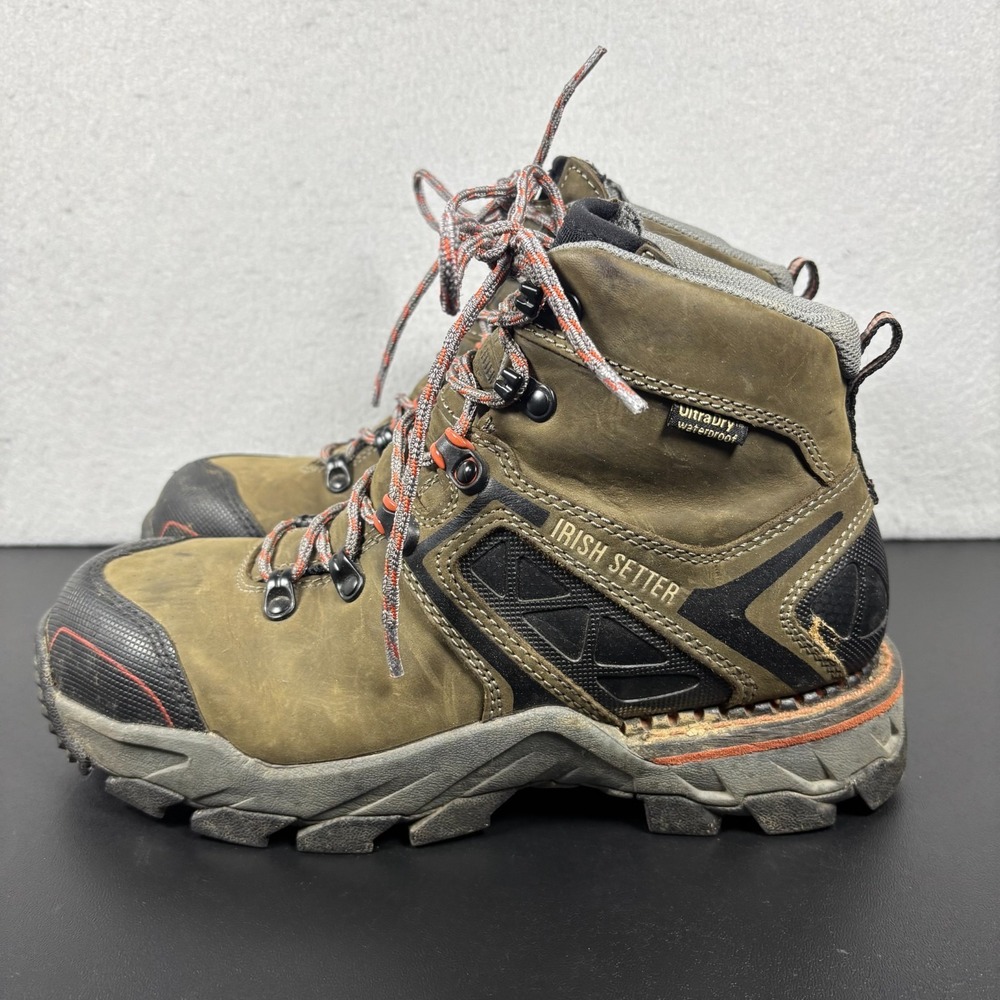 Red Wing Irish Setter Women's Work Boots Steel Toe Crosby 6" Size 7.5B 83214